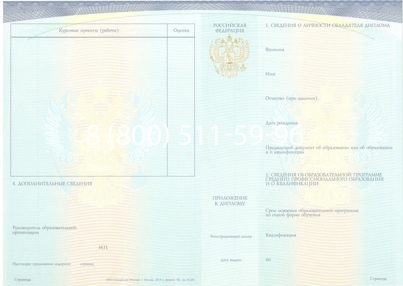 Купить Диплом колледжа (Спецбланк) 2014-2024 года в Бийске Купить Диплом колледжа (Спецбланк) 2014-2024 года в Бийске